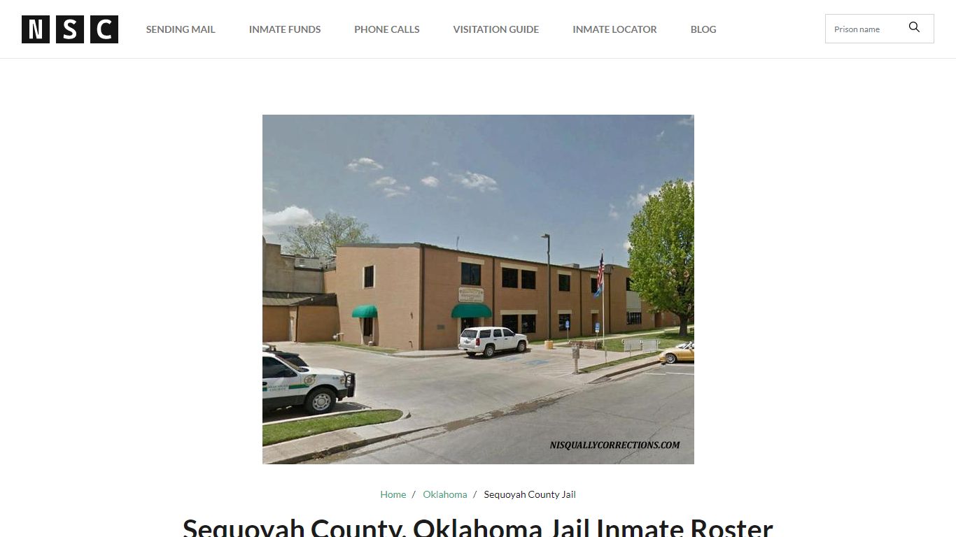 Sequoyah County, Oklahoma Jail Inmate List